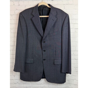 PAL ZILERI black white 100% wool mens jacket blazer 44 (Italy - 54) w/defects